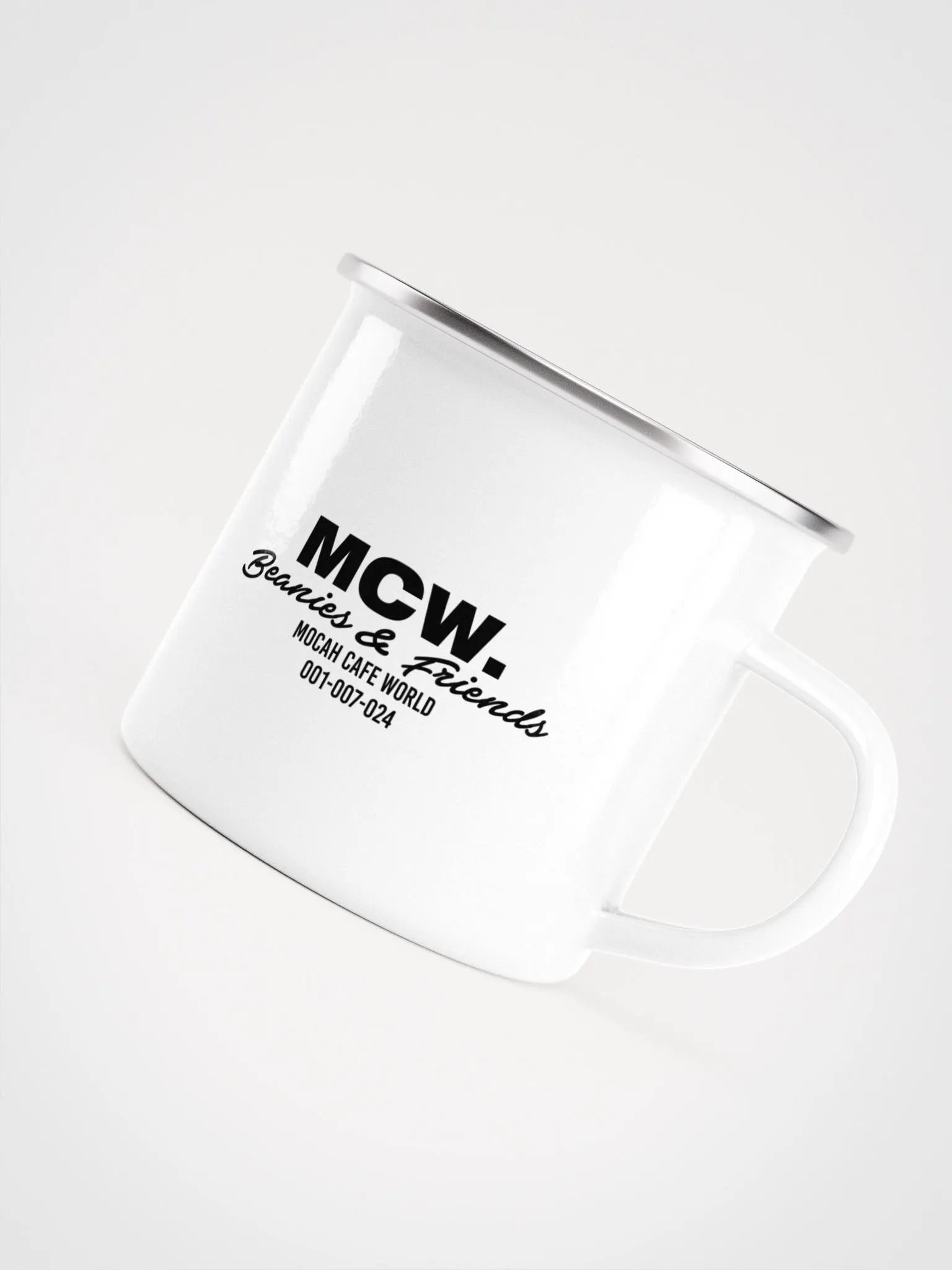 MCW. Beanies & Friends Minimal Enamel Mug - Black product image (5)