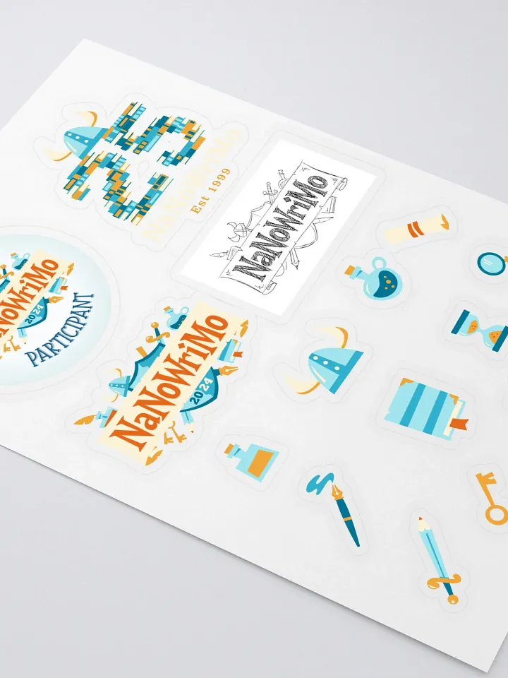 NaNoWriMo 2024 Participant Sticker Sheet product image (2)