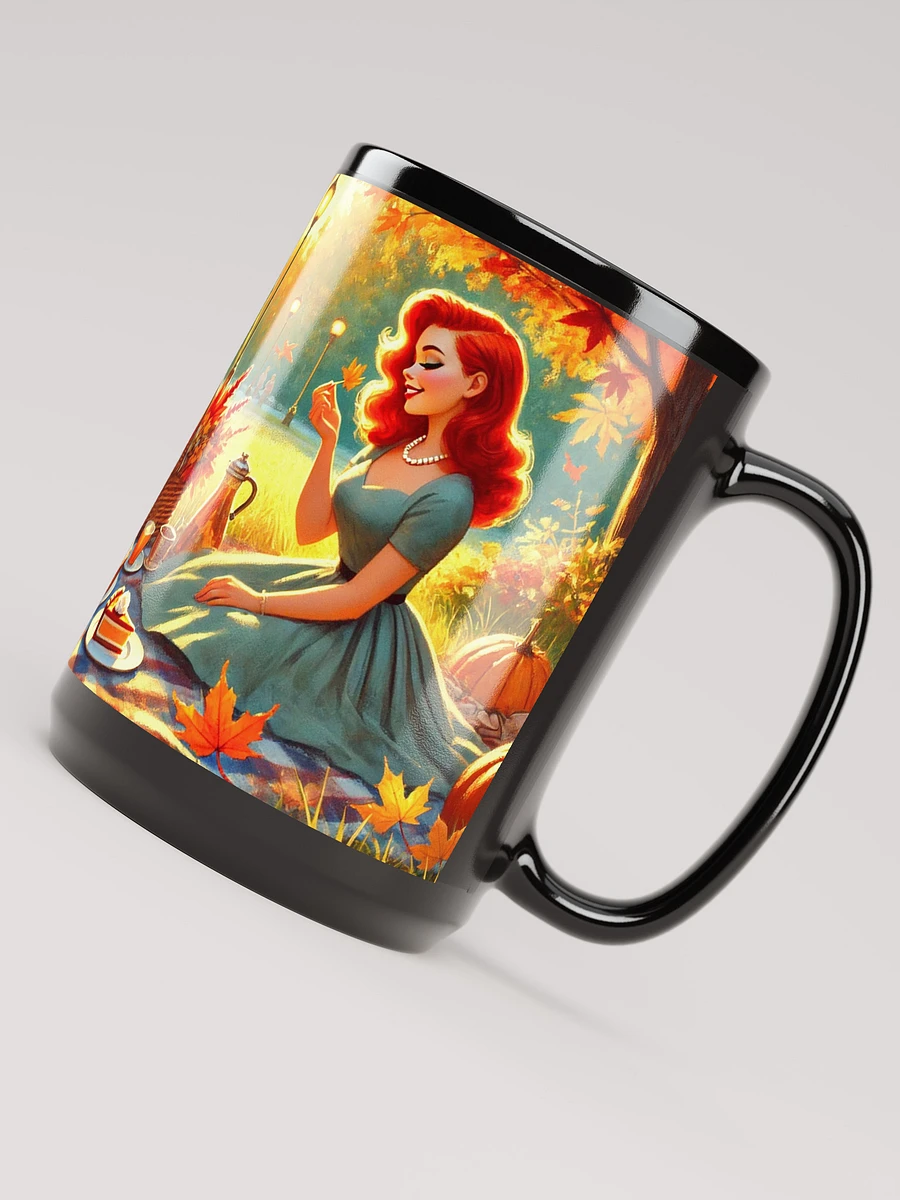 Autumn Picnic - Black Mug 15 oz product image (4)