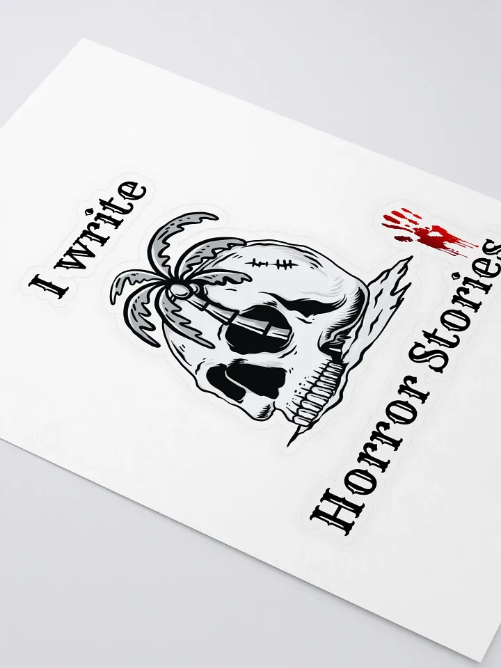 I Write Horror Stories Die Cut Sticker product image (2)