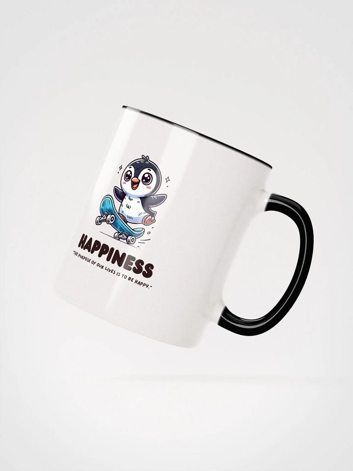Happiness Penguin Skateboarding Mug product image (23)