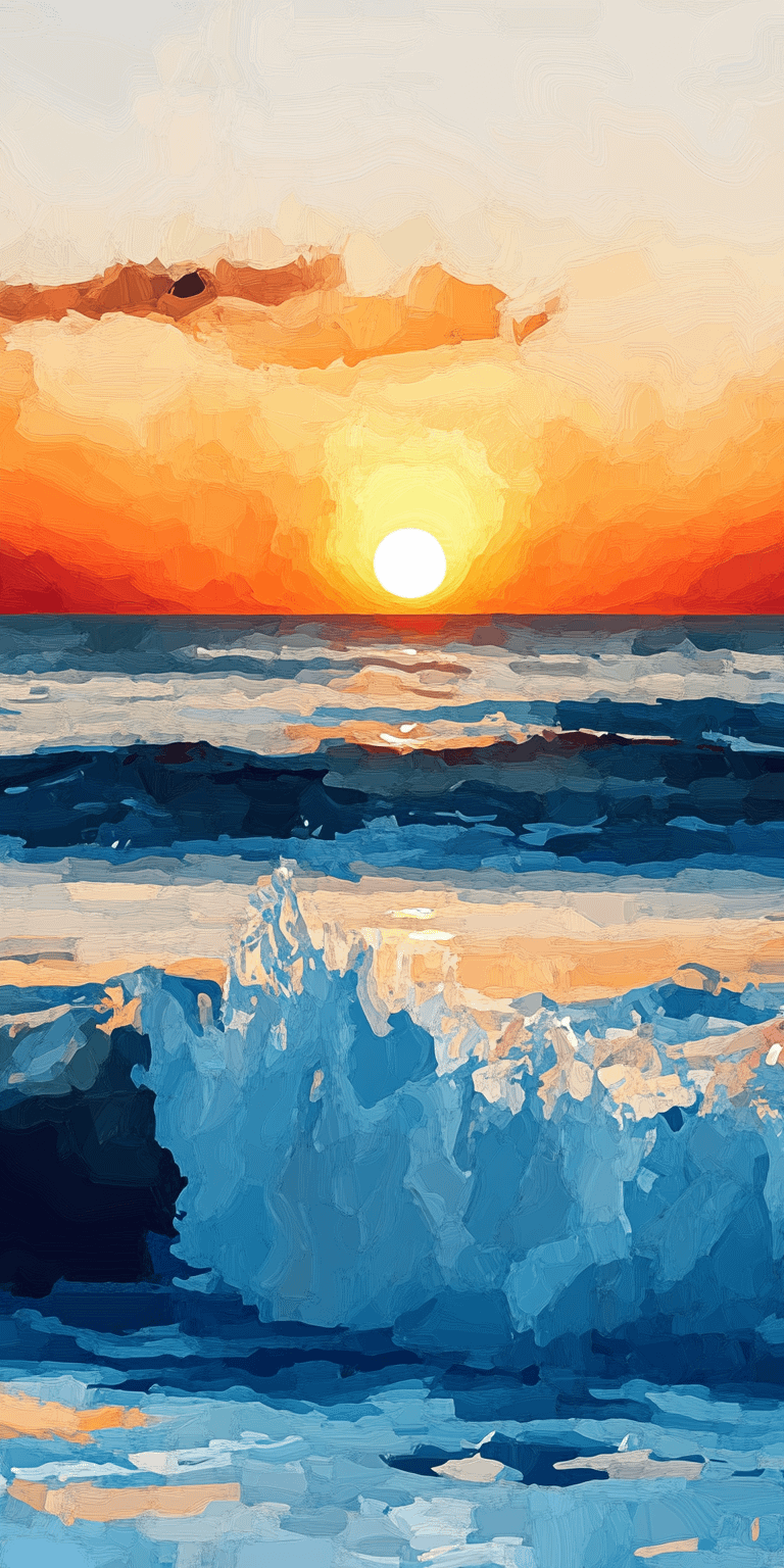Phone Background Beach Sunset product image (6)