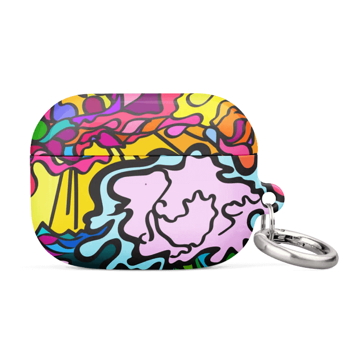 Energizing Swirls All-Over AirPods® Case – Wave at Sunset product image (1)