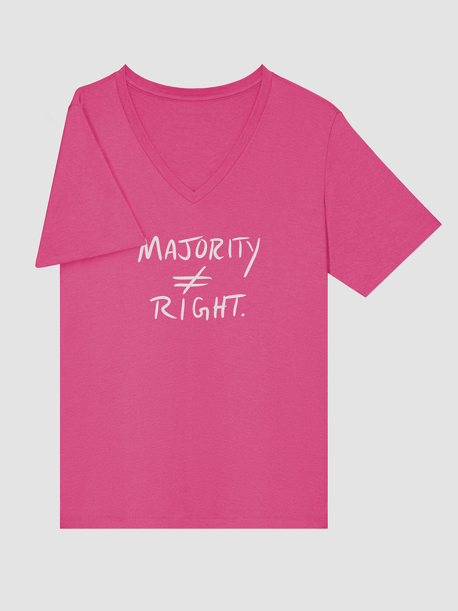 Majority ≠ Right V-Neck tee (white) product image (29)