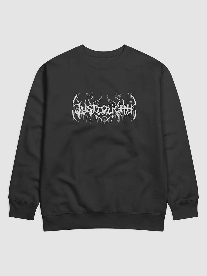 Justloliehh metal logo White SWEATER product image (1)