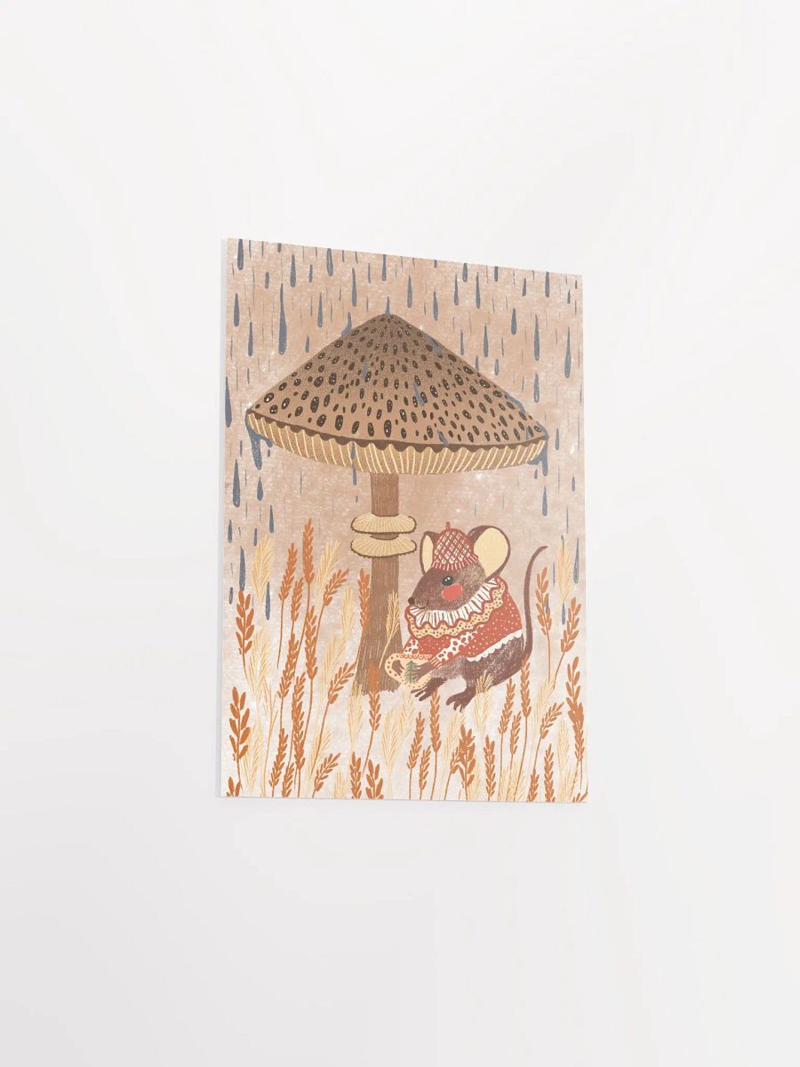 cute little mouse with a mushroom umbrella product image (5)