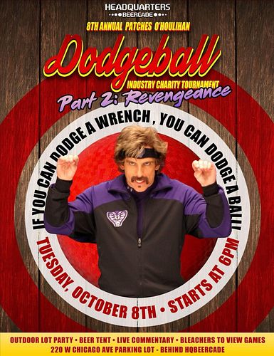 Dodgeball makeup game at Headquarters Beercade today! I will be dropping tunes from the Red Bull truck. (In Al Bundy Voice) 