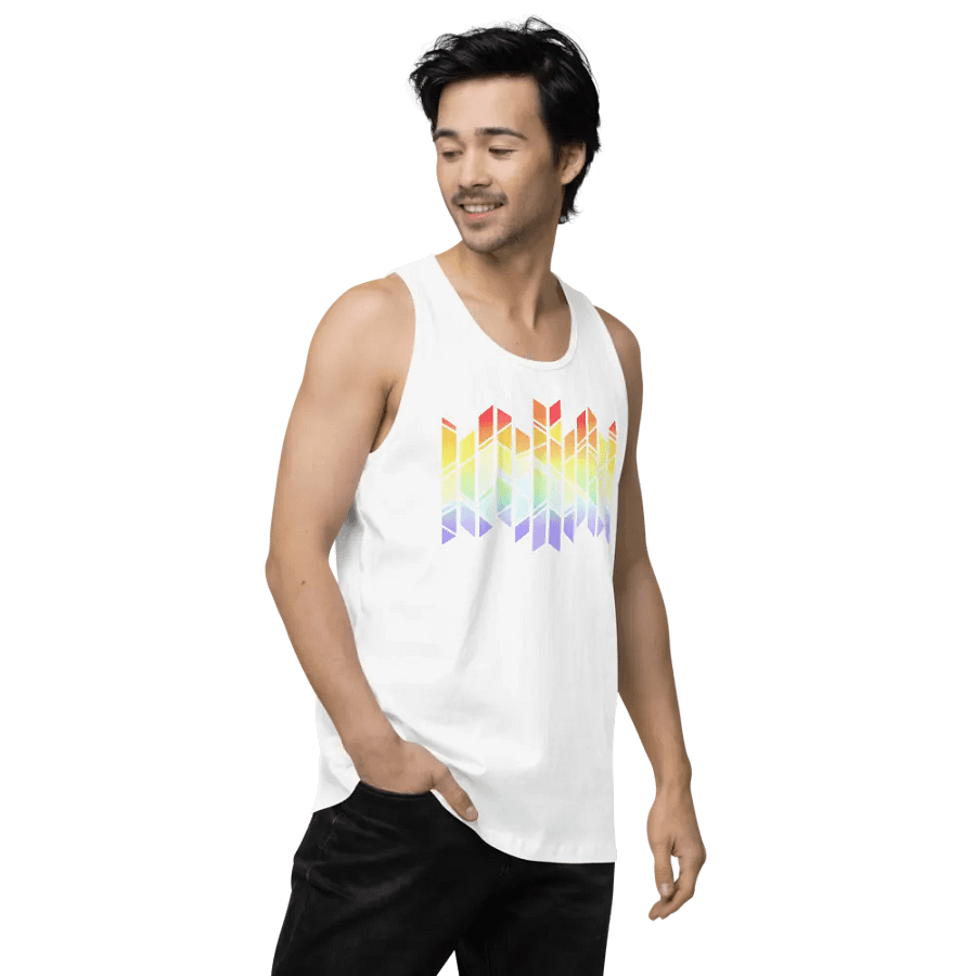 PRISMAGIC STAINED GLASS RAINBOW TANKTOP (WHITE) product image (4)