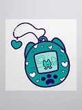Lovely Digital Meow Sticker 2 - Teal product image (1)