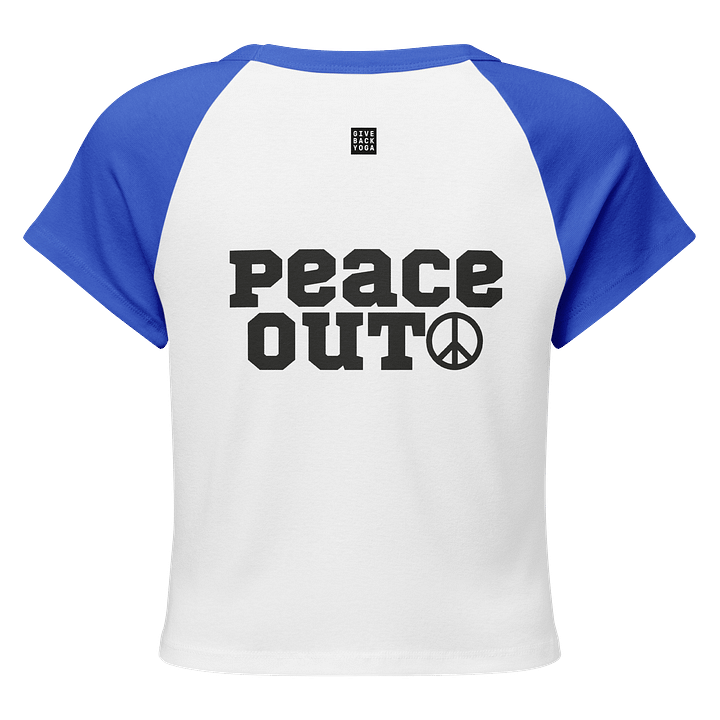 PEACE OUT - Vintage-inspired Raglan Baby Tee product image (10)