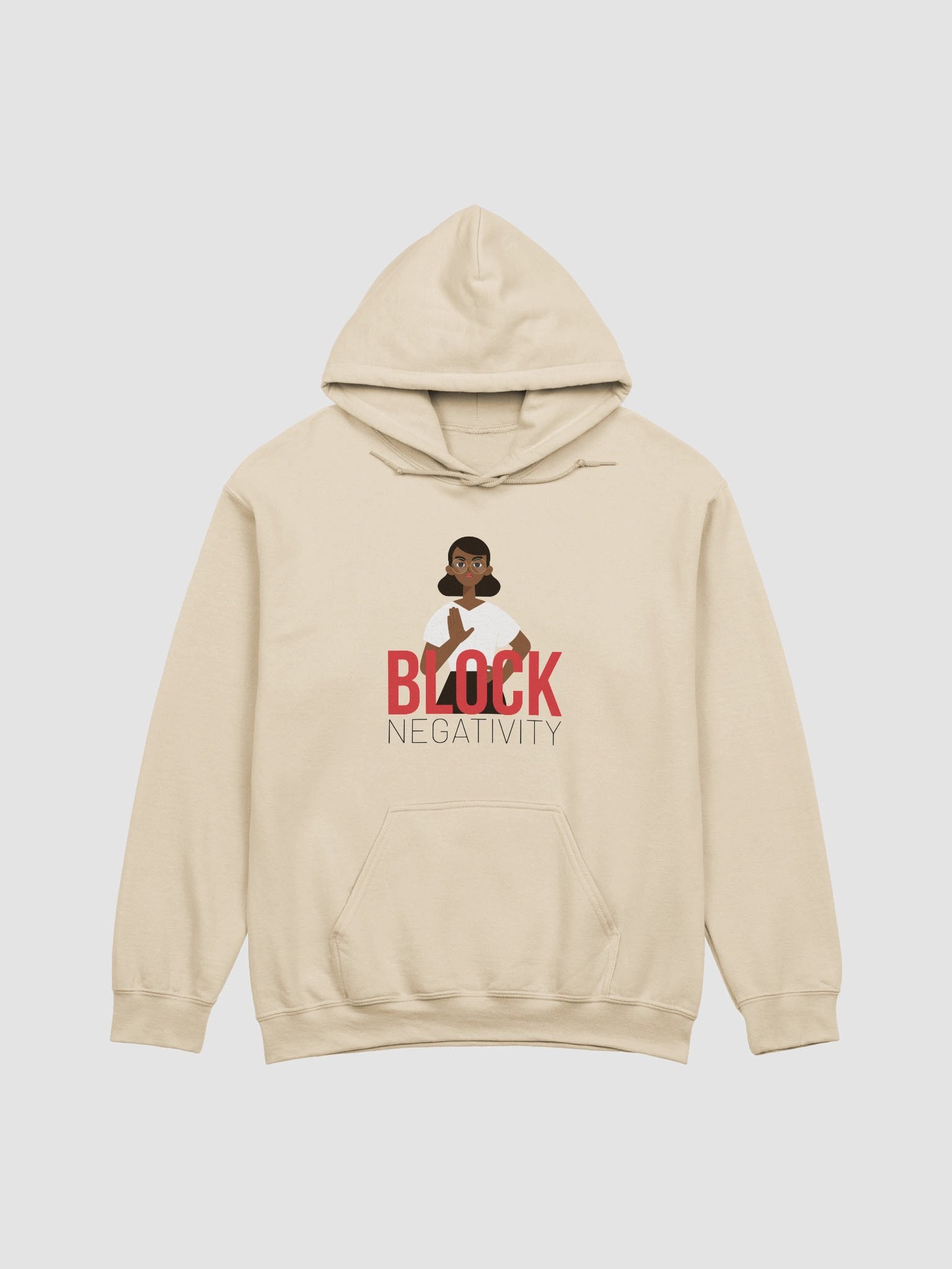 Stop Sign Red Block Hoodie product image (25)