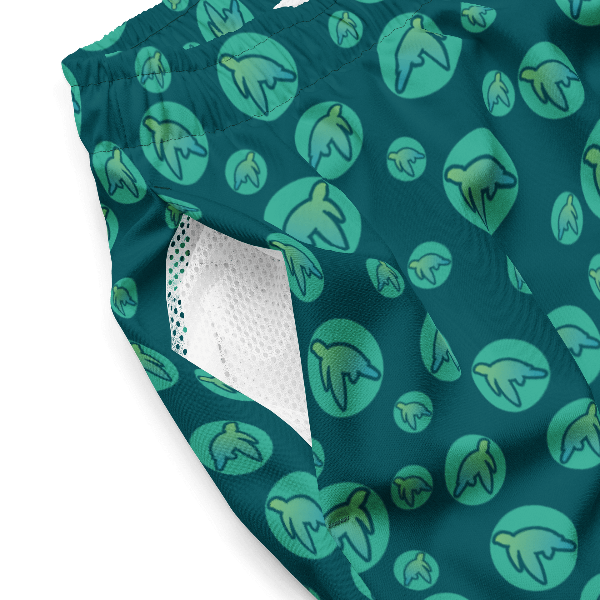Lazy Turtle Dive - Turtle Bubbles - Men's Swim Trunks - Recycled Polyester product image (5)