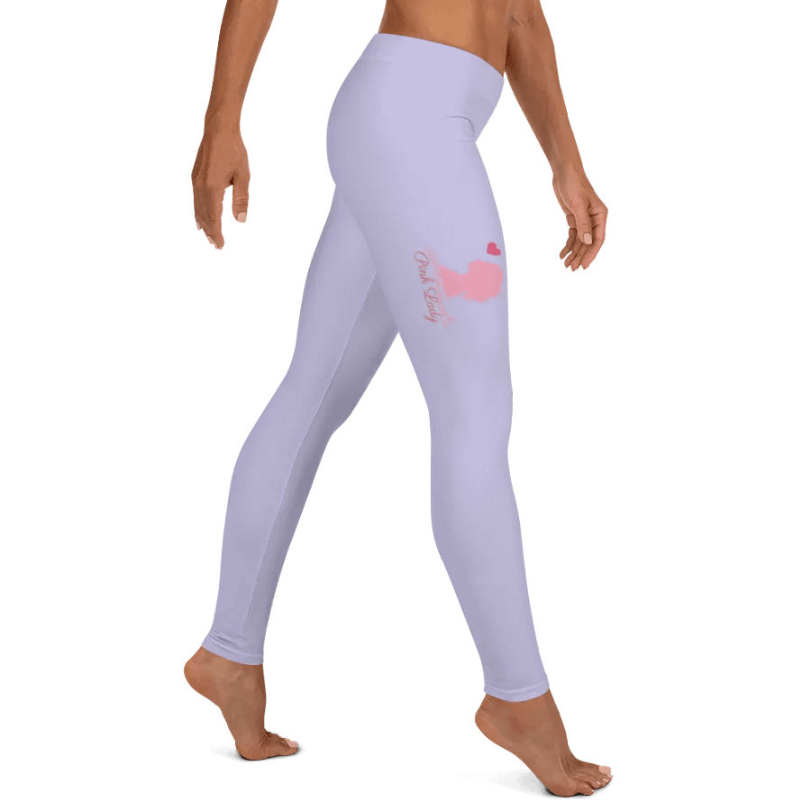 Backfilled lite purple colour with Pink Lady design -All-Over Print Leggings product image (5)