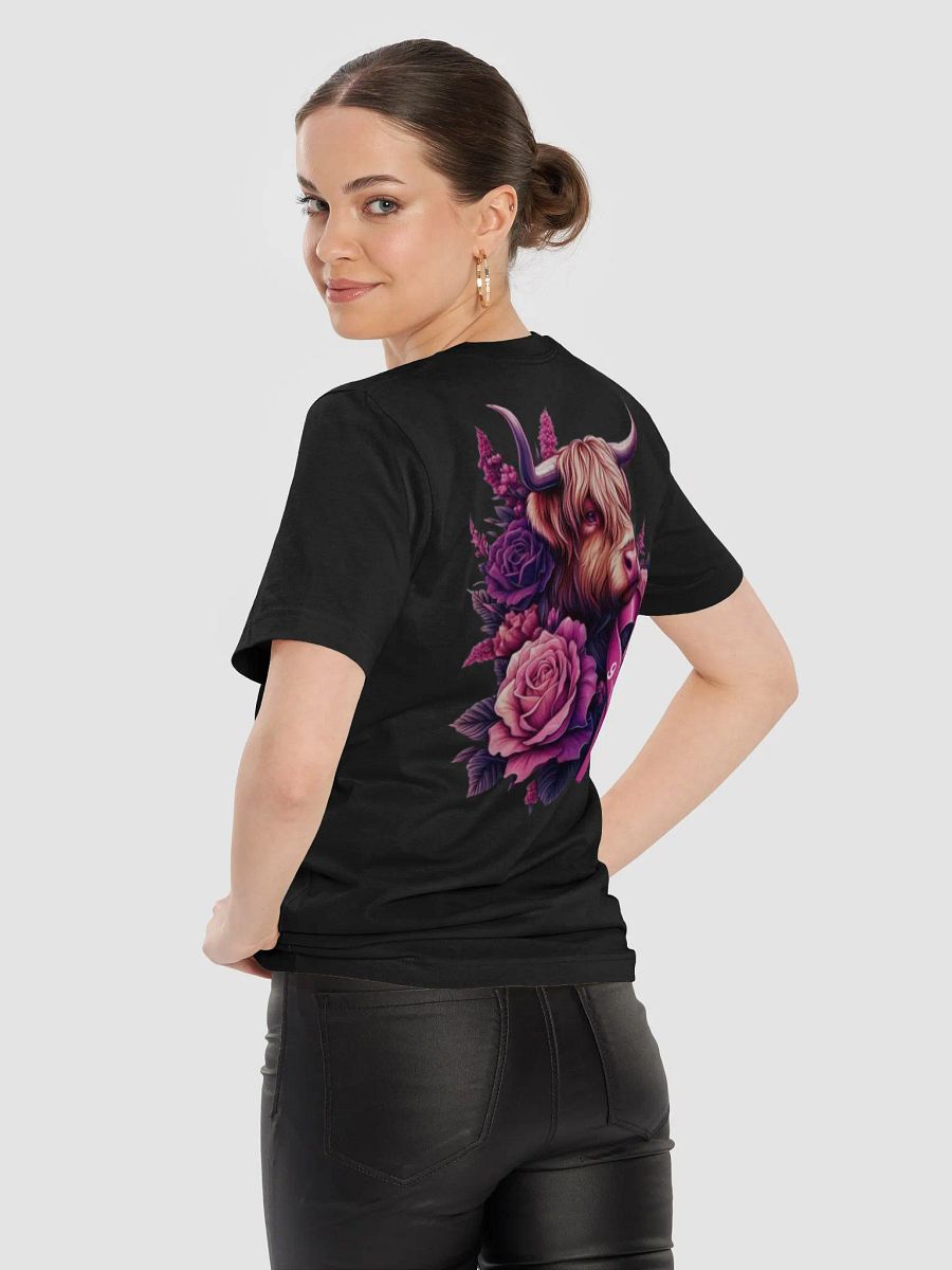 Highland Cow Blooms Breast Cancer Awareness T-Shirt product image (29)