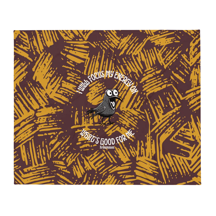 Throw Blanket 🤎 I will focus my energy on what's good for me (127 × 153 cm) product image (1)