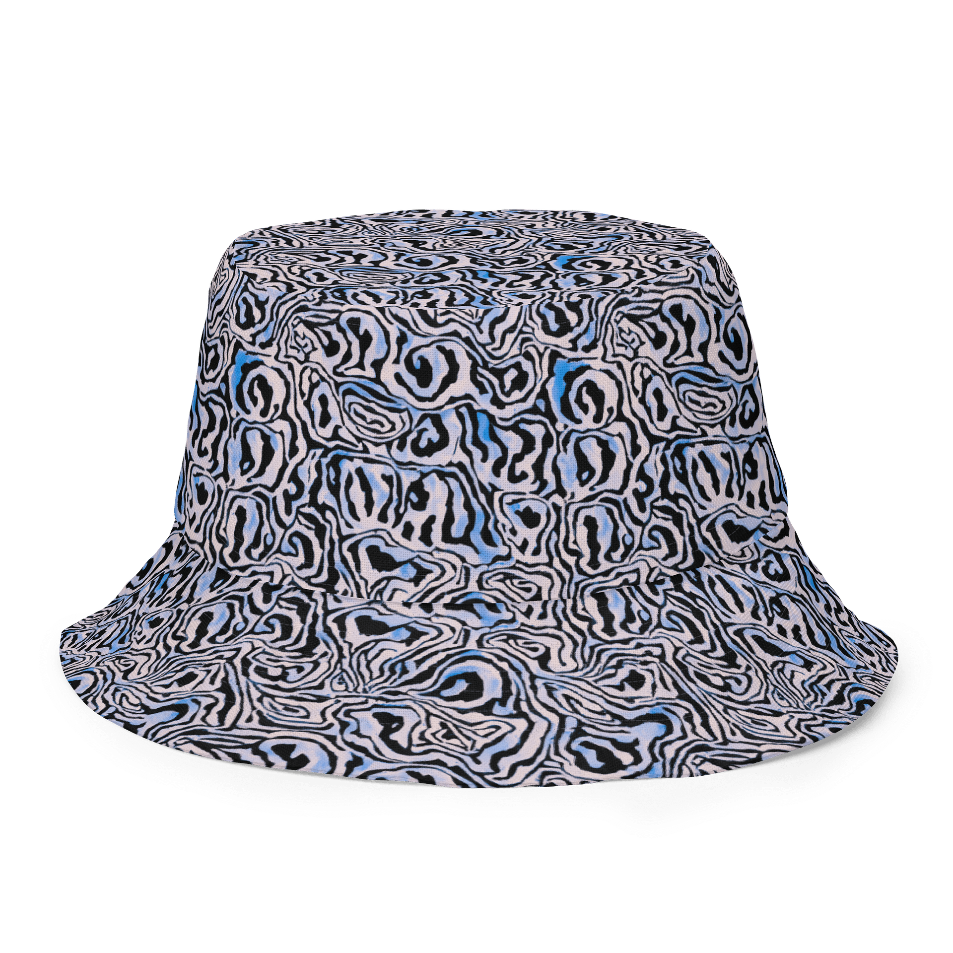 Blue Black Snake Pattern Hat product image (2)