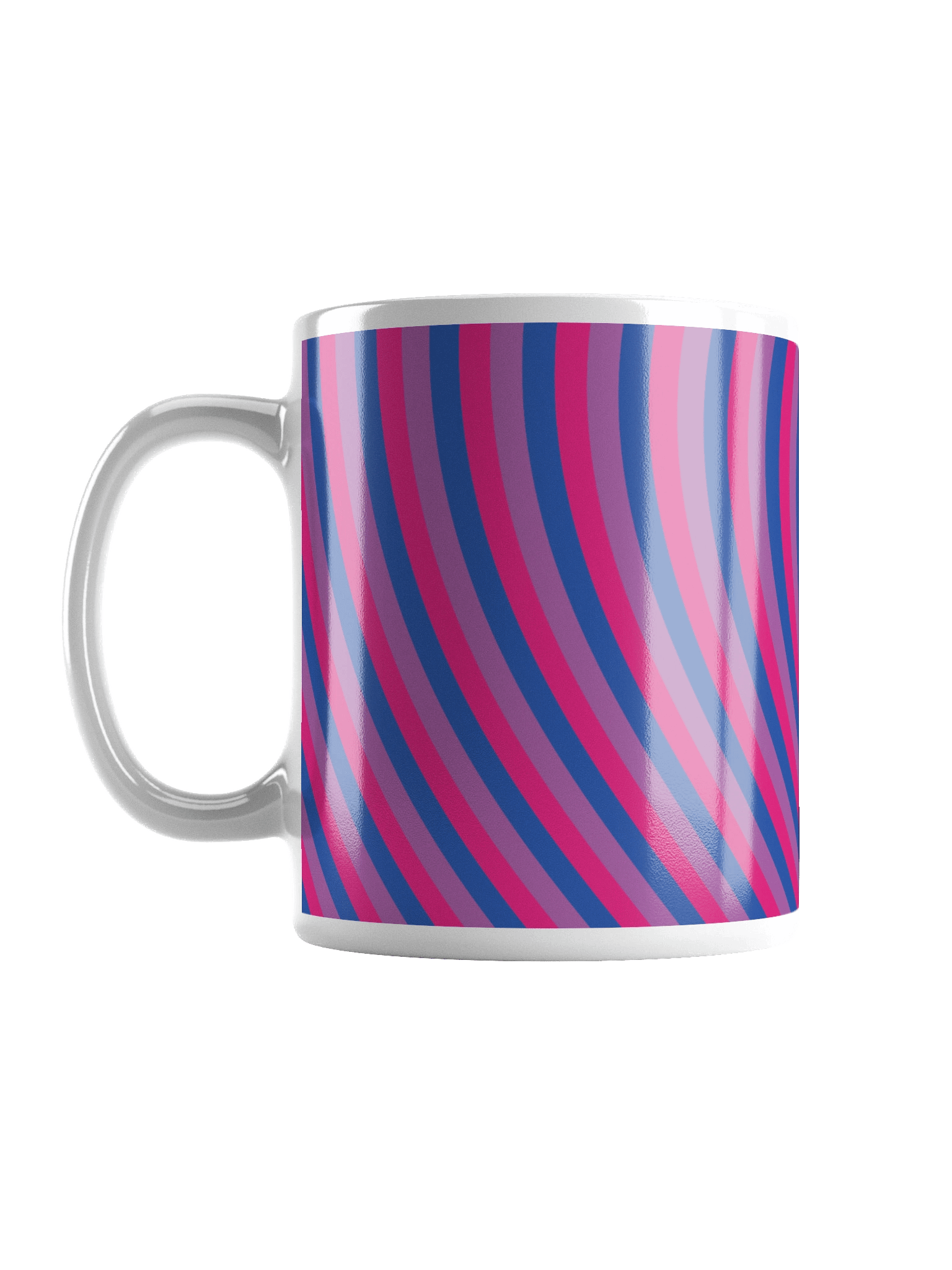 Bisexual Pride Hearts Mug (Left-handed) product image (2)