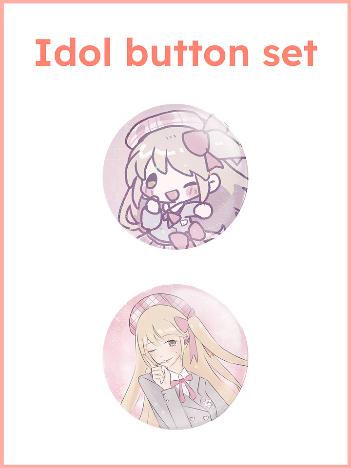 ʚ♡ɞ Idol Button Set - PREORDER ʚ♡ɞ product image (1)