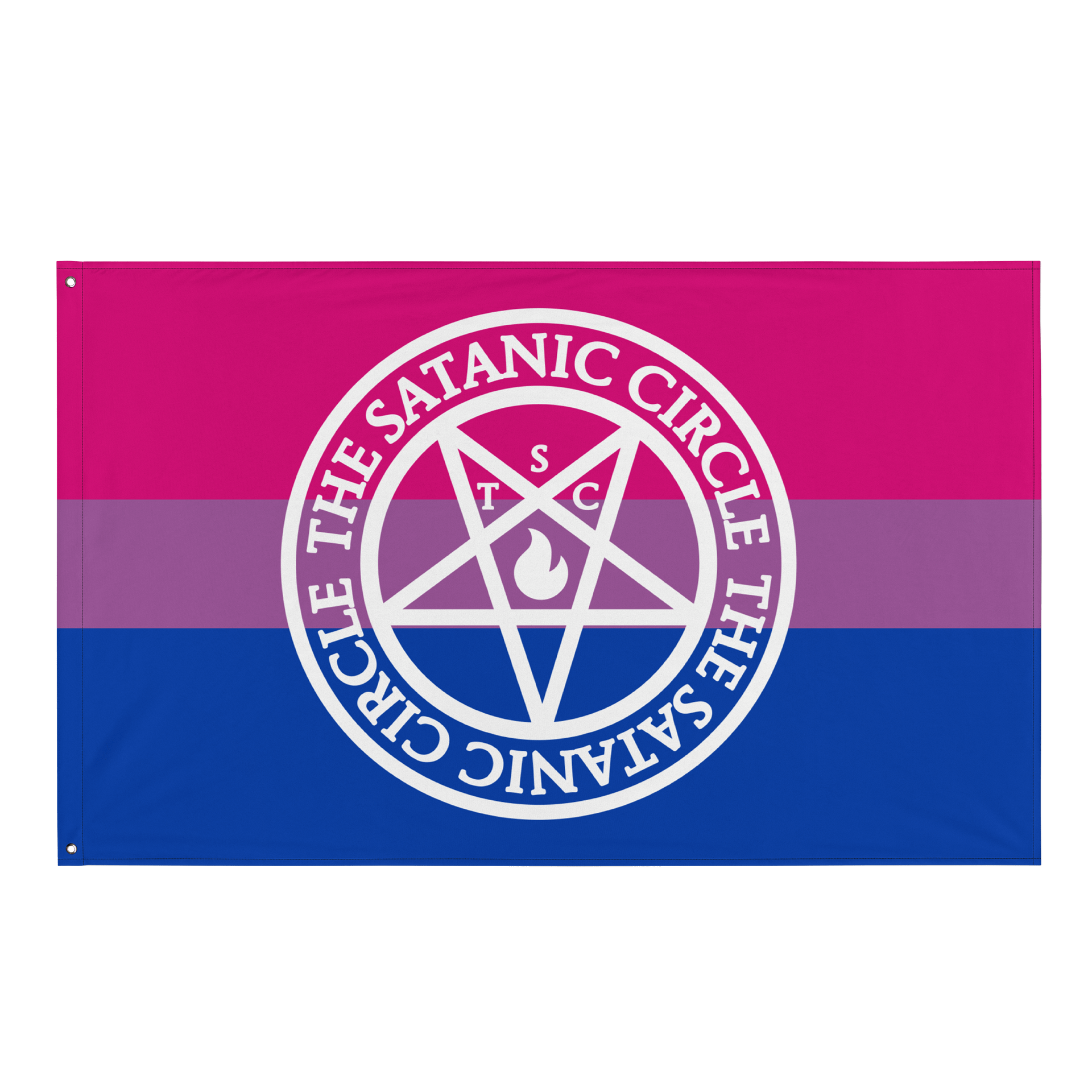 The Satanic Circle - Indoor Bisexual Flag product image (1)