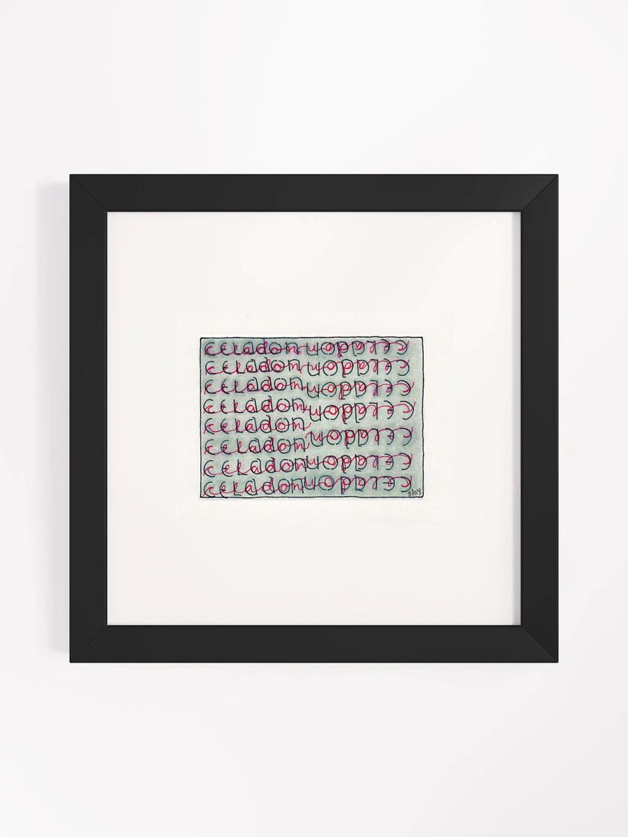 Celedon Panel Card Print Framed product image (4)