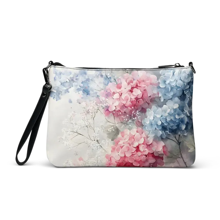 Dreamy Hydrangea All-Over Print Crossbody Bag product image (2)