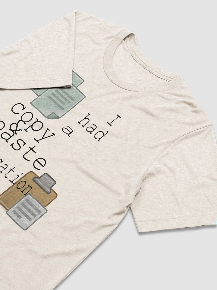 I Had A Copy & Paste Education - Colour - Bella+Canvas Triblend Short Sleeve T-Shirt product image (1)