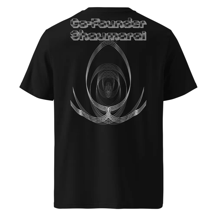 Organic Cotton T-Shirt - Embroidered - Co Founder Shaumarai - White HApex Gear White Logo product image (1)