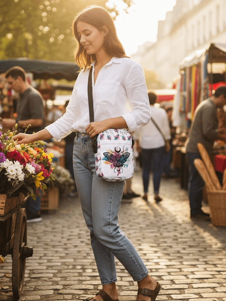 Lunar Moth Ink Splash Crossbody Bag product image (1)