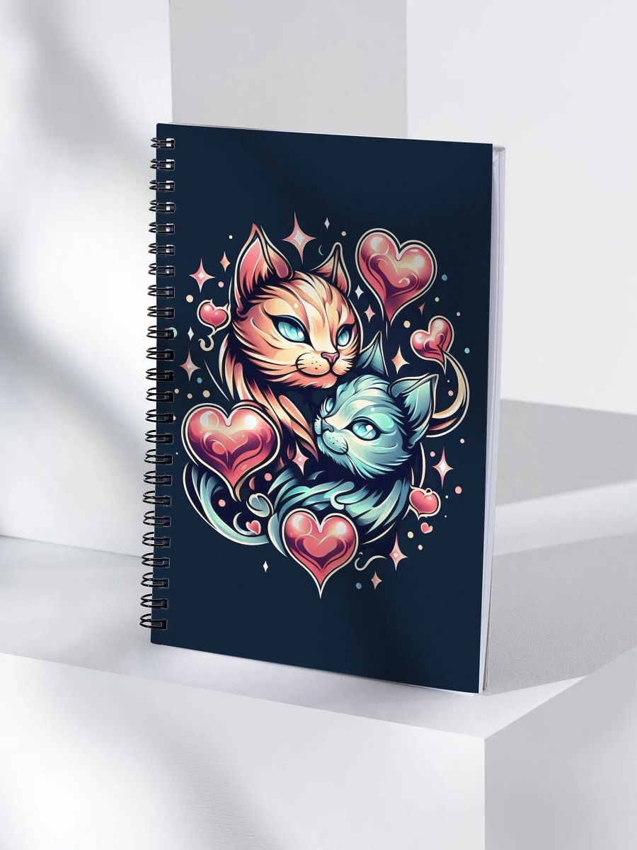 Feline Magic Love Spiral Notebook product image (4)