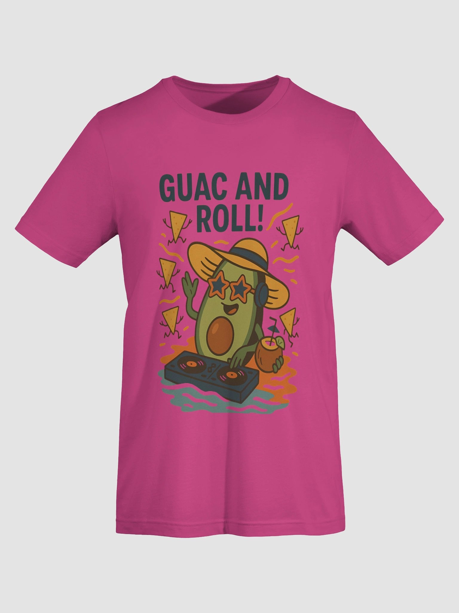 Guac & Roll DJ Avocado T-Shirt product image (75)