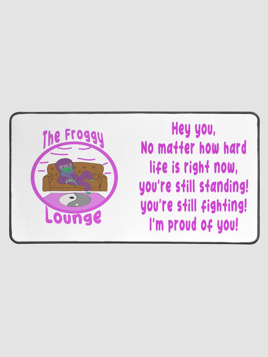 hey you desk mat - pink product image (1)