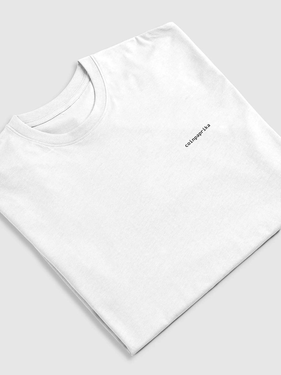 Minimal white coinpaprika t-shirt product image (5)