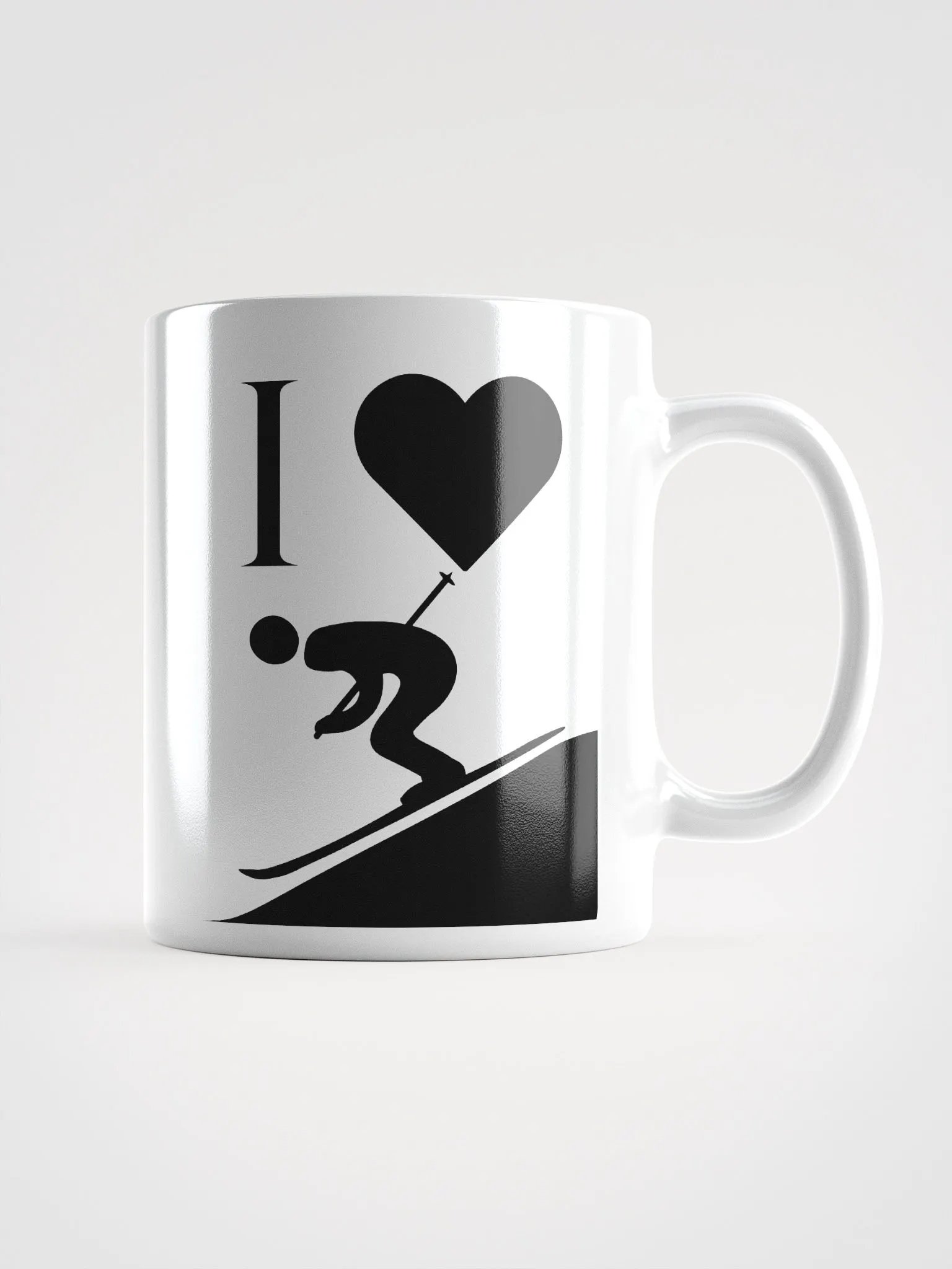 I ❤️ Skiing Mug product image (1)