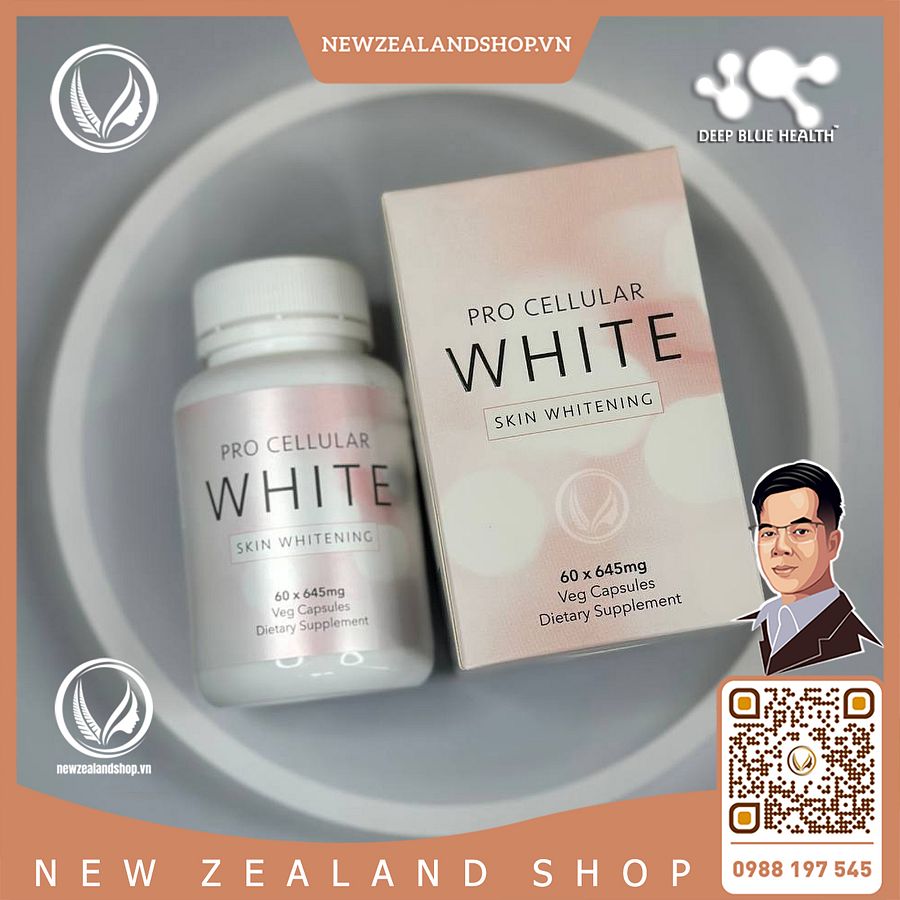 Viên uống trắng da toàn thân Deep Blue Health Pro Cellular Skin Whitening 60 viên product image (7)