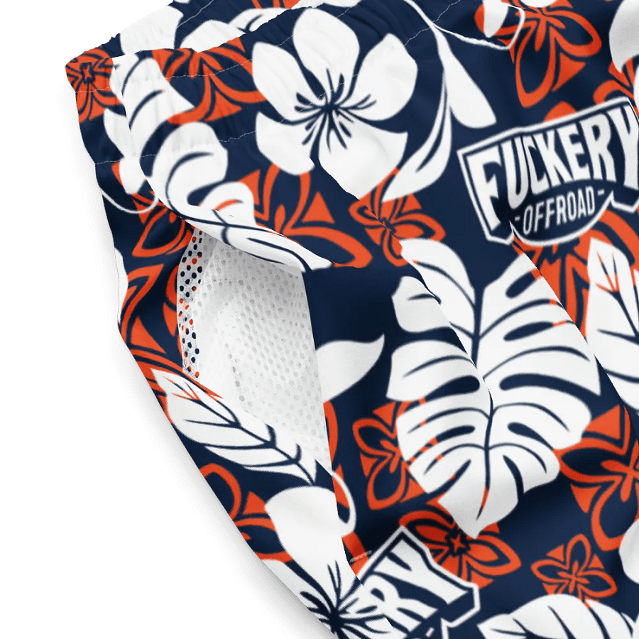 Fuckery Offroad Mens Hawaiian Shorts - Blue/Orange product image (3)
