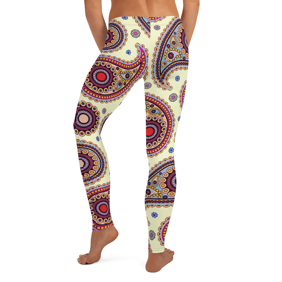 Vibrant Paisley Dreams Leggings product image (8)