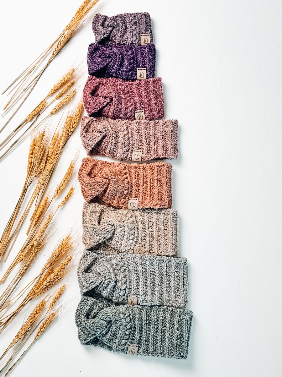 Autumn Wheat Ear Warmer Video Tutorial (8 Sizes) product image (1)