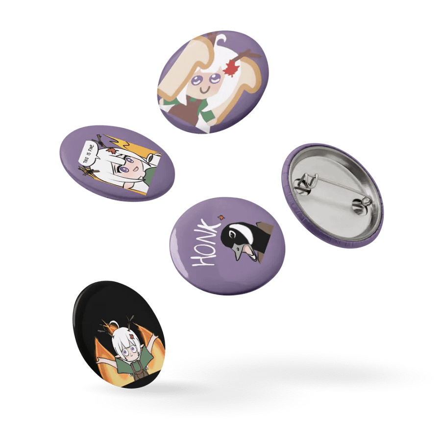 Set of 5 Silly Luna Pins/Badges/Buttons product image (4)
