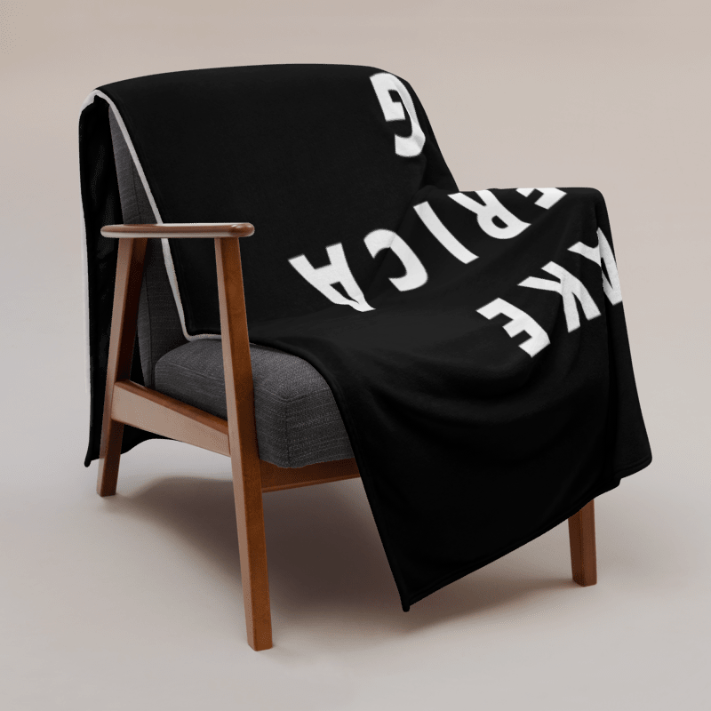 Make America Gag Again - Black Throw Blanket / Rally Sign product image (4)