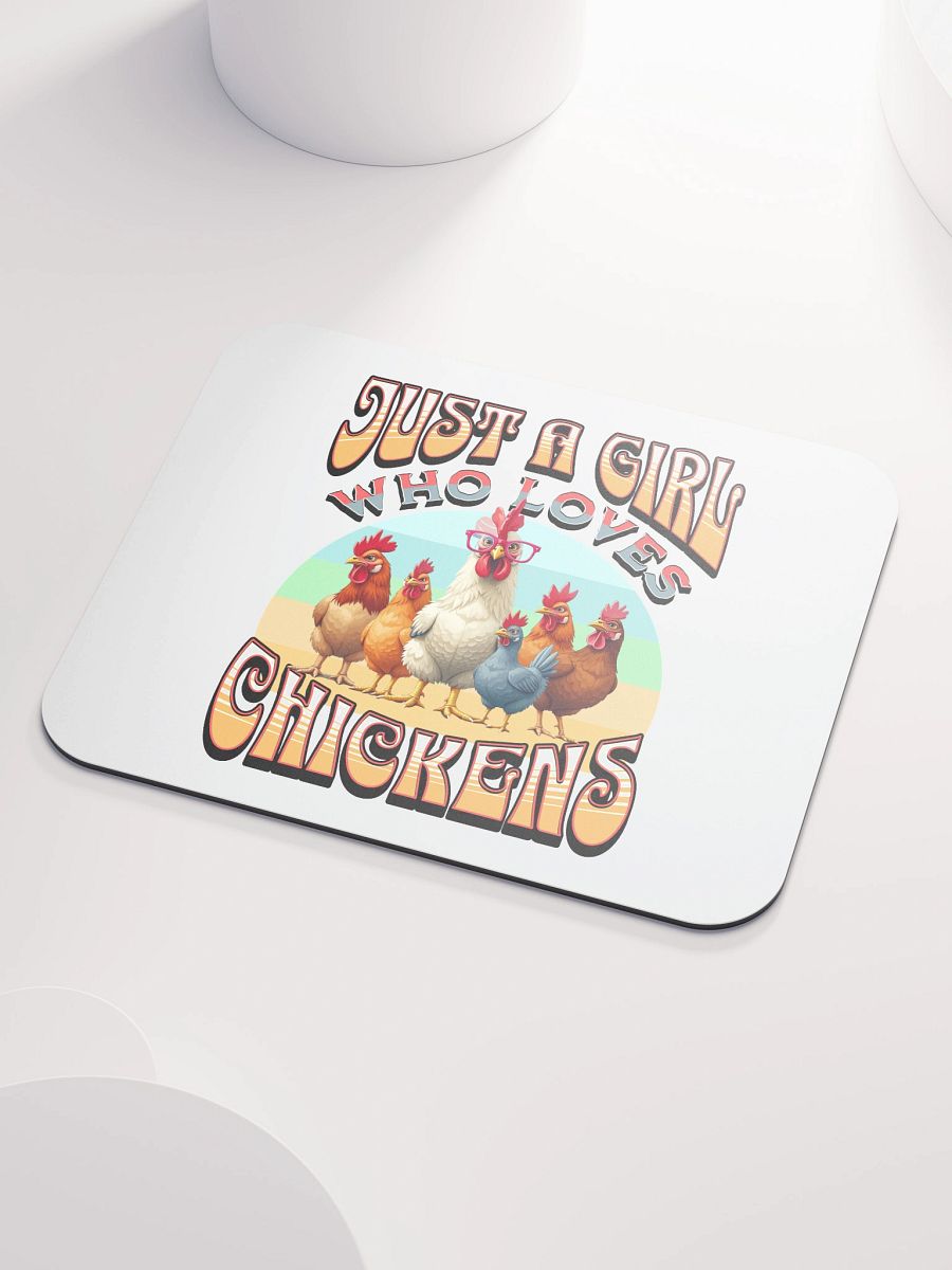 Just A Girl Who Loves Chickens Charming Mouse Pad product image (3)