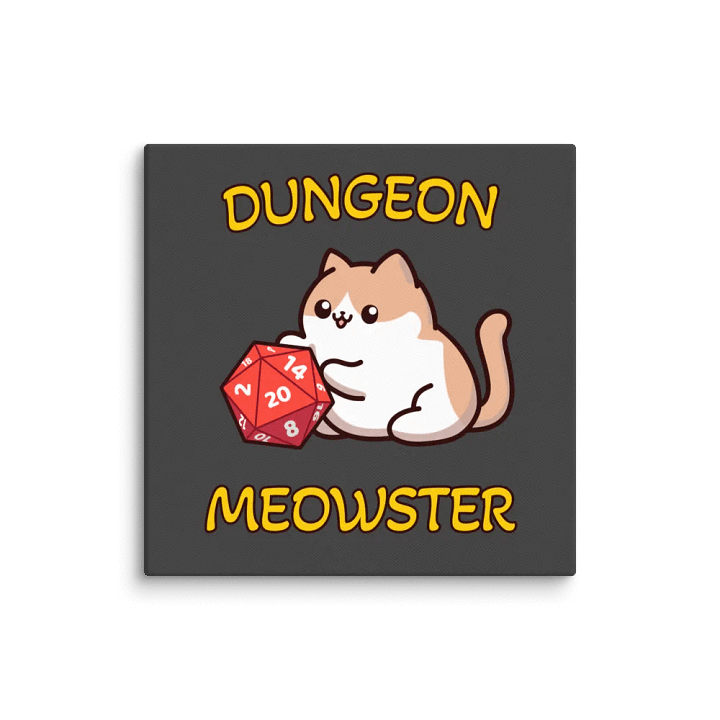 Dungeon Meowster Canvas Wall Art product image (10)