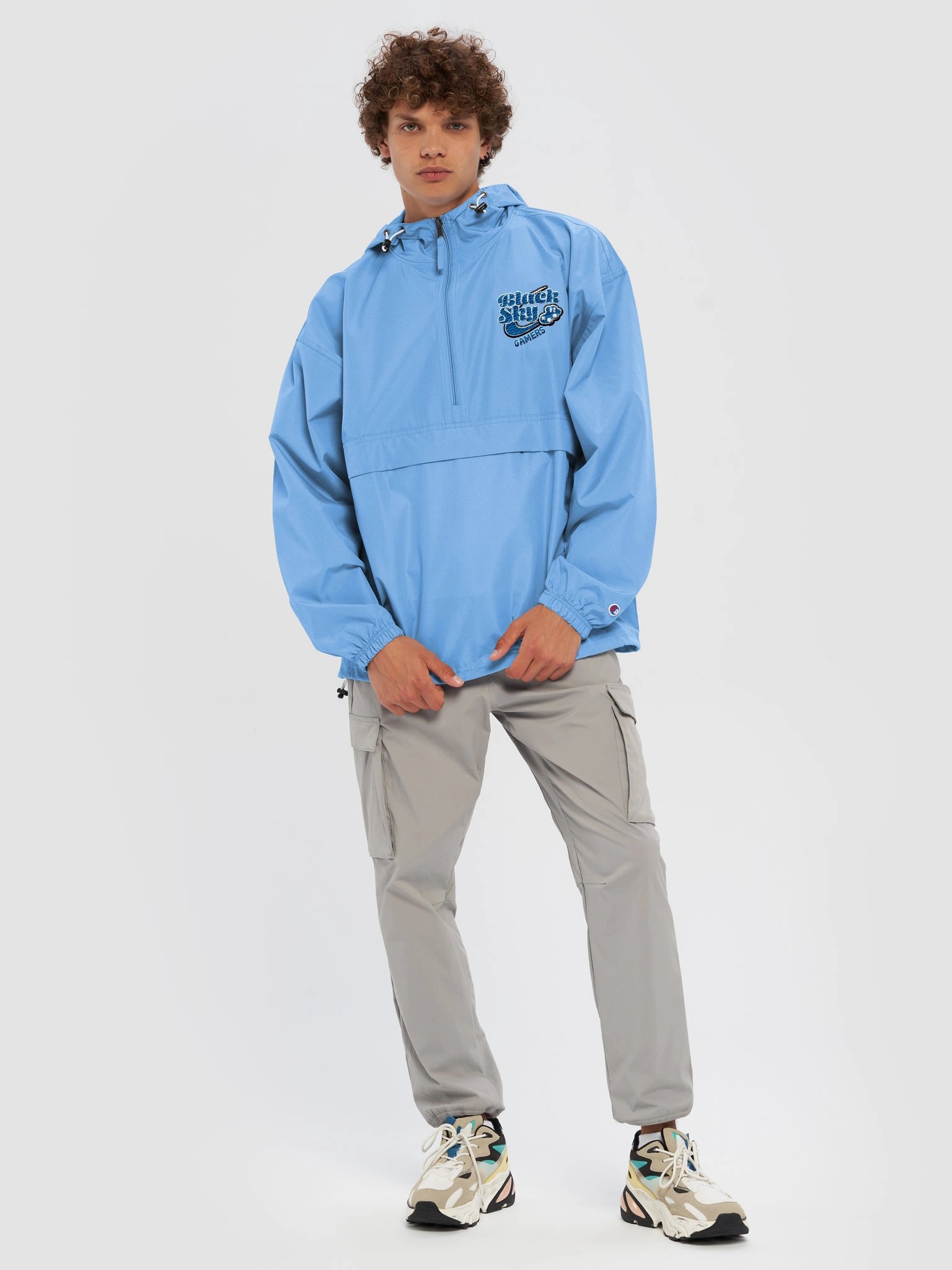 BSG xKBtheTopic x Champion Light Blue Windbreaker product image (3)