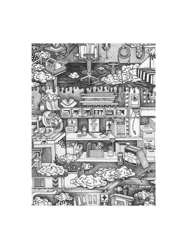 Workshop - Original Art Print product image (1)