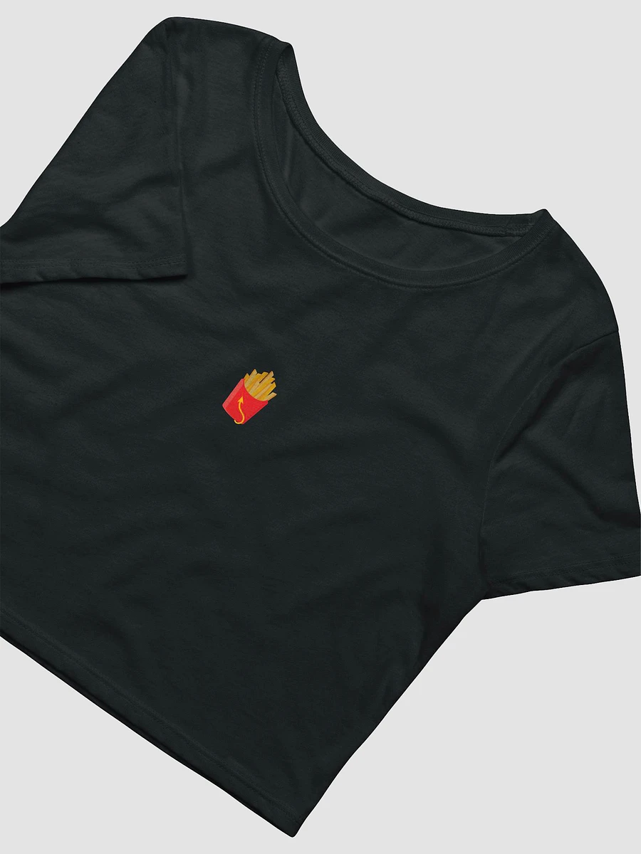 French Fry Fan Club Cropped T-Shirt - Black product image (4)