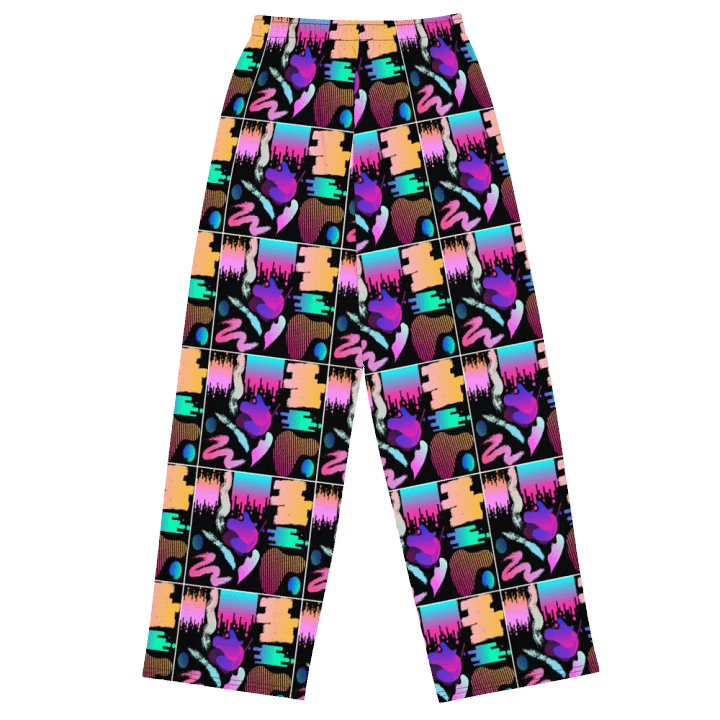 90's Pattern Unisex Wide Leg Pants | 90's Pattern Pants | 1990s Pattern product image (2)