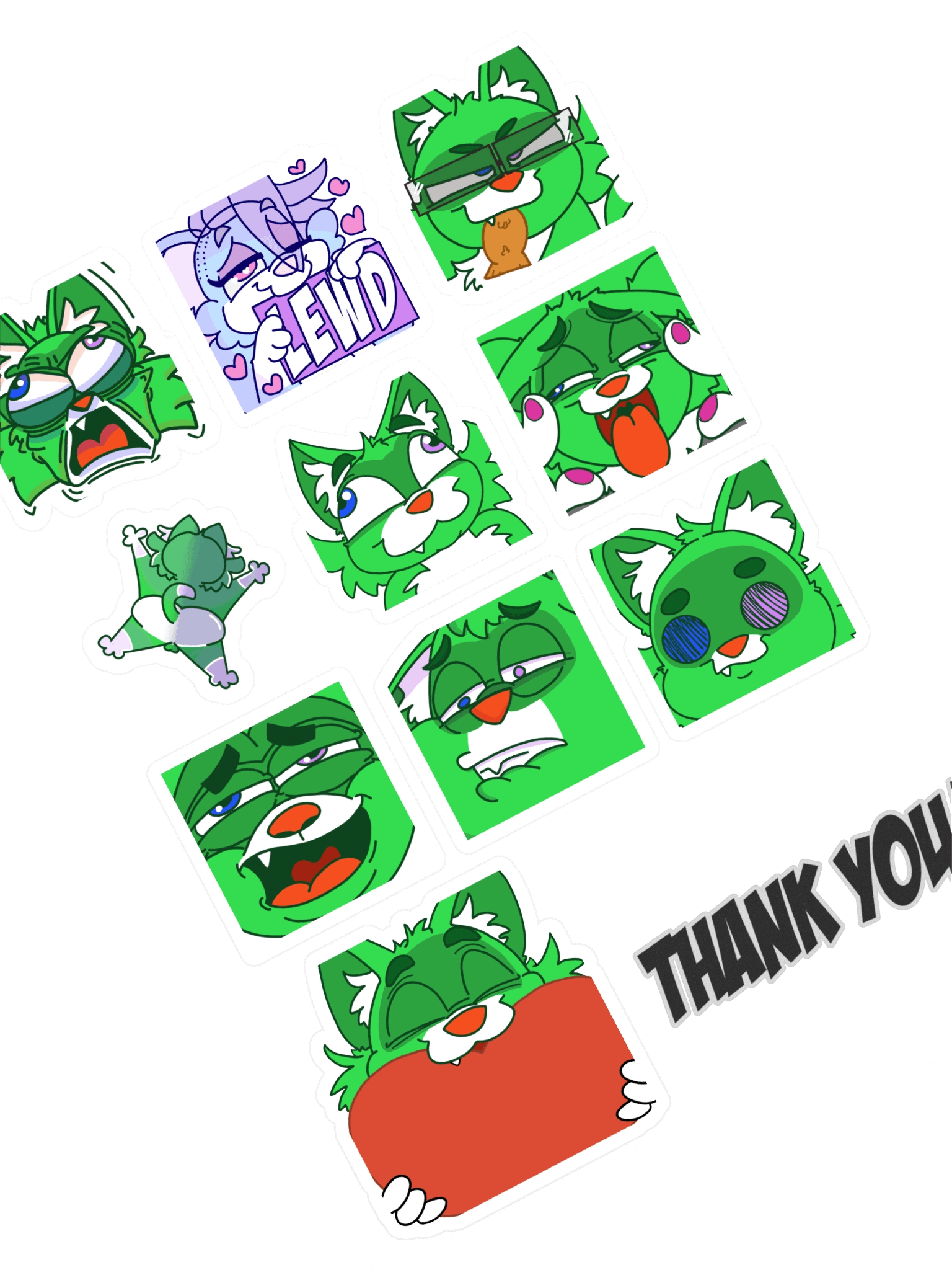 Emote Sticker Set 2025 pt 1 product image (1)