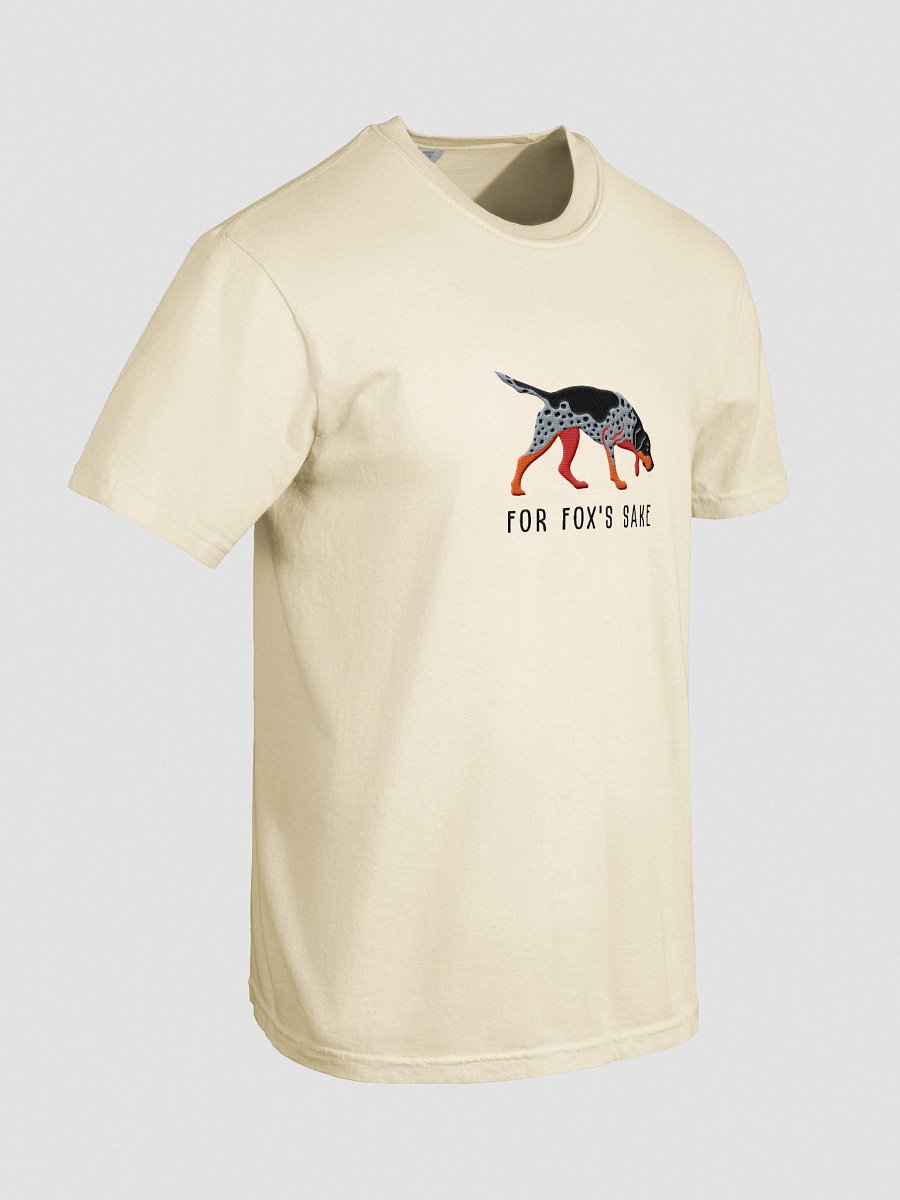 For Fox's Sake T-Shirt(Embroidered) of an American Foxhound(Blue) product image (58)