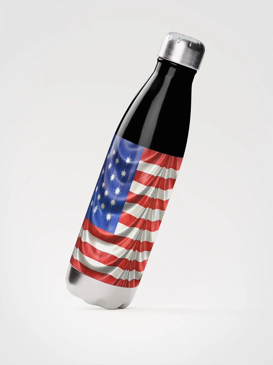 American Flag Draped Stainless Steel Waterbottle product image (2)