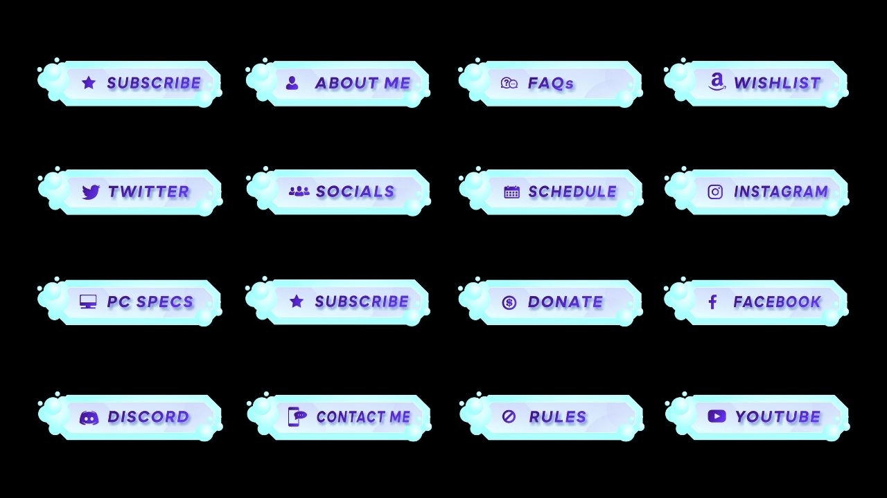 Cloudy Bubbles Twitch Panels product image (2)