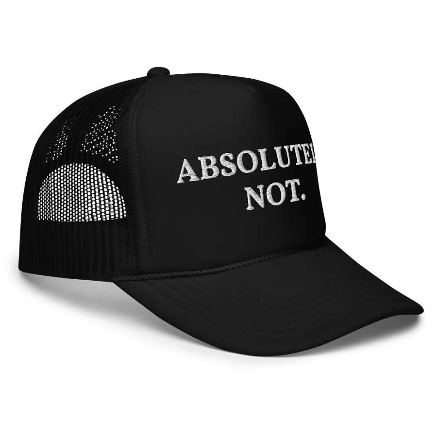 Absolutely Not - Embroidered Trucker Hat Cap product image (5)